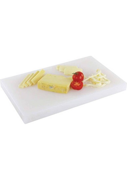 30*50*4 Polietilen Kesme Tahtası Beyaz Beyaz / Tek Ebat