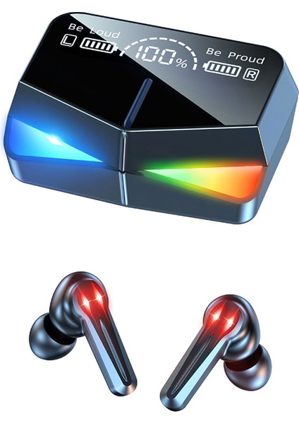 M28 Powerbankli Dokunmatik Göstergeli Kulakiçi Bluetooth Kulaklık