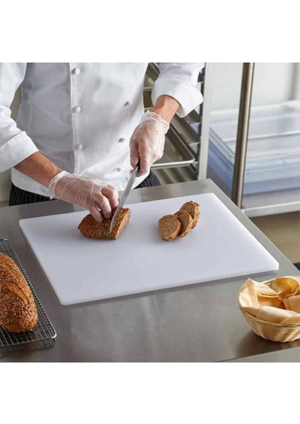 30*50*2 Polietilen Kesme Tahtası Beyaz Beyaz / Tek Ebat