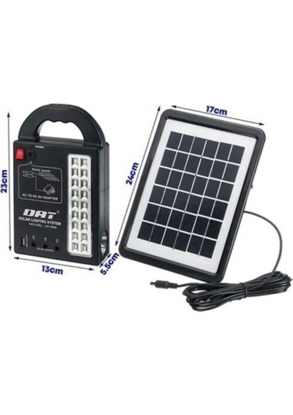 AT-999 Güneş Enerjili Solar Panel Aydınlatma Sistemi Powerbank+Usb Çıkış+ 3 Ampül Lamba Kamp Piknik fiyatları