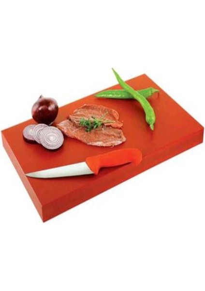 40*60*4 Polietilen Kesme Tahtası Kırmızı Kırmızı / Tek Ebat