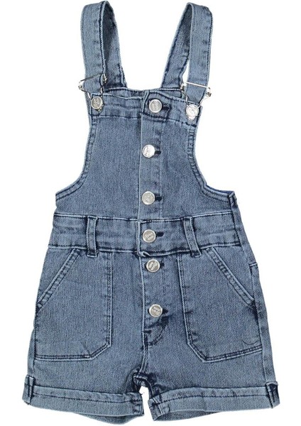 Kız 7/11 Yaş Önden Düğmeli Şortlu Slopet