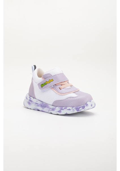 Şirinbebe Ortopedik Kız Bebek Ilk Adım Spor Ayakkabı Lila Cırtlı Anorak Malzeme