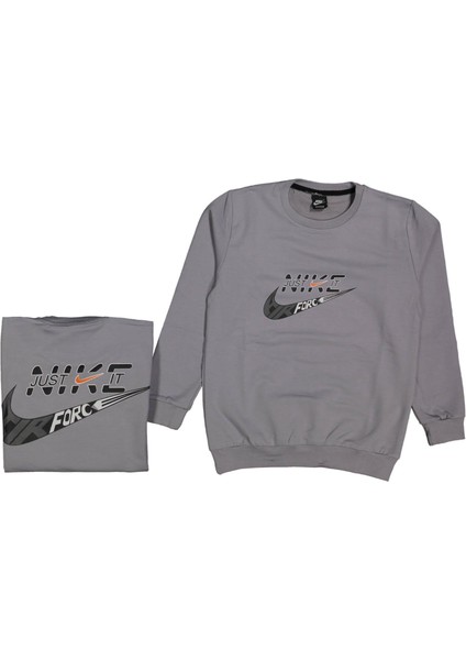 Erkek 9/12 Yaş Air Just Force Desen Baskılı Sweat