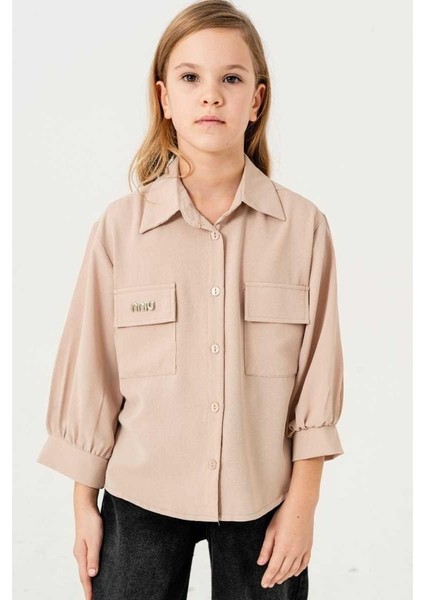 Kız 4/9 Yaş Büzgülü Gömlek