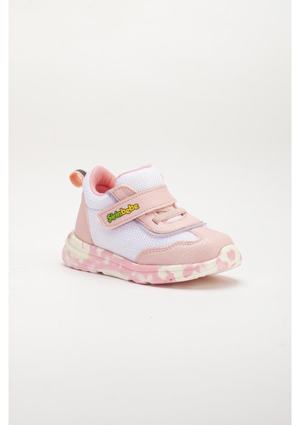 Şirinbebe Ortopedik Kız Bebek Ilk Adım Spor Ayakkabı Pembe Cırtlı Anorak Malzeme