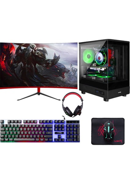 TX6024 I5 7400 16GB Ddr4 512GB SSD 8gb RX580 23.6 Curved Oyun Hazır Sistem