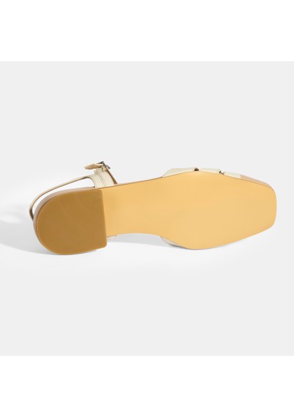 Rolenda Beyaz Kadın Slingback Deri Günlük Ayakkabı fırsatları
