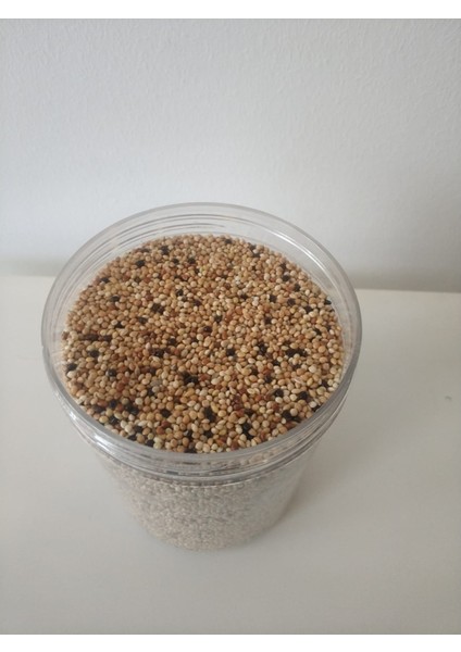 Muhabbet Kuşu Yemi (1kg) Ak,sarı, Siyah, Kızıl Darı Karışım. Çift Elenmiş Tozsuz, Temiz, Yeni Mahsul(1kg)