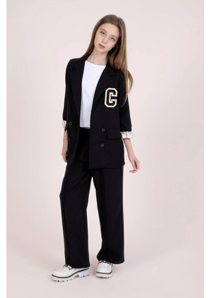 Kız Çocuk Ceket Pantolon Takım - 9-14 Yaş, Şık ve Rahat, Günlük & Özel Gün Kullanımı modelleri