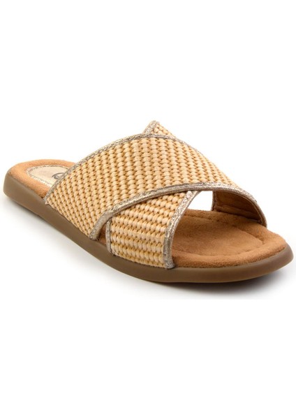 Bej Hasır Kadın Terlik K04763070628 fiyatları