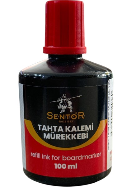 Sentor Tahta Kalemi Mürekkebi 100 ml Kırmızı