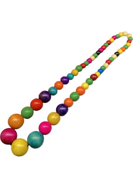 Yıldönümü Için Ahşap Boncuklar ile El Yapımı Kolye Doğum Günü Yıl (Yurt Dışından)