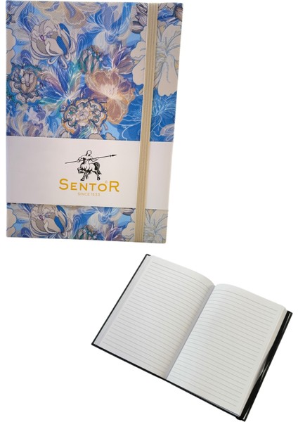 Sentor Çiçek Desenli Suni Deri 168 Ypr Çizgili 14 x 20CM Çok Amaçlı Defter fiyatları