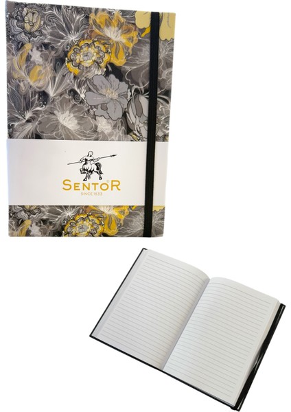 Sentor Çiçek Desenli Suni Deri 168 Ypr Çizgili 14 x 20CM Çok Amaçlı Defter modelleri
