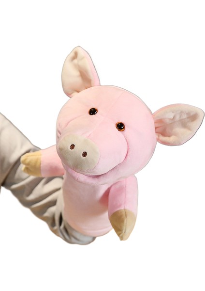Sevimli Peluş Bebek El Kuklası Ebeveyn-Çocuk Oyunu Dinozor Tyrannosaurus Rex Hayvan Eln Bebek Bez Bebek El Kuklası (Yurt Dışından)