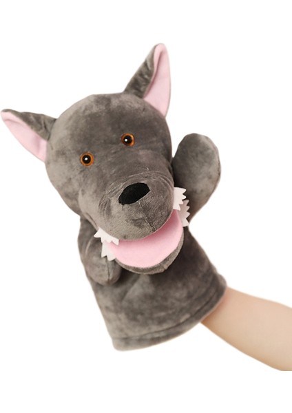 Sevimli Peluş Bebek El Kuklası Ebeveyn-Çocuk Oyunu Dinozor Tyrannosaurus Rex Hayvan Eln Bebek Bez Bebek El Kuklası (Yurt Dışından)