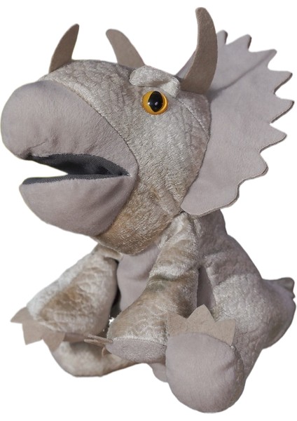 Sevimli Peluş Bebek El Kuklası Ebeveyn-Çocuk Oyunu Dinozor Tyrannosaurus Rex Hayvan Eln Bebek Bez Bebek El Kuklası (Yurt Dışından)
