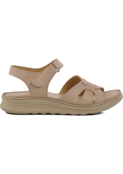 Ayakmod 673582 Z Bej Kadın Sandalet