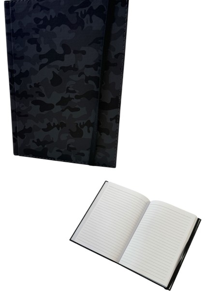 Sentor Komando Desenli Suni Deri 168 Ypr Çizgili 14 x 20CM Çok Amaçlı Defter
