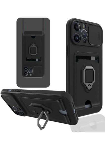 Apple iPhone 13 Pro Uyumlu ​zore Pelit KAPAK-SIYAH-8680436094150-TA58190-NOİR