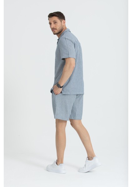 Erkek %100 Pamuklu Kısa Kollu Gömlek - Şık Düğmeli Yaka, Günlük Kullanım Için Ideal fiyatları