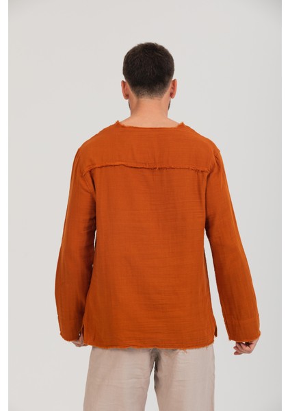Erkek %100 Pamuk Rahat Kesim Uzun Kollu T-Shirt - Şık ve Modern Tasarım indirimleri