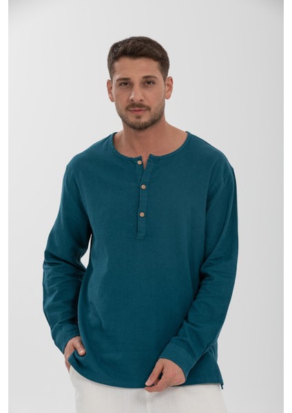%100 Pamuk, Hakim Yaka Erkek Uzun Kollu Gömlek fiyatları