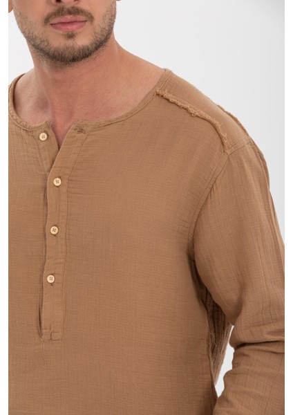 Erkek %100 Pamuklu Gömlek - Konforlu ve Şık Tasarım, Her Mevsim Kullanıma Uygun