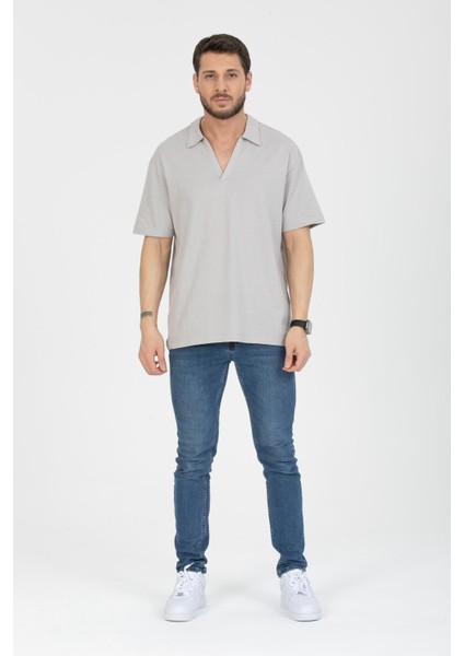 Erkek %100 Pamuk V Yaka T-Shirt - Siyah, Şık ve Rahat Tasarım, Yaz Modası indirimleri