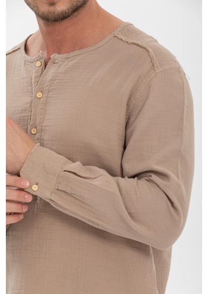 Erkek %100 Pamuklu Gömlek - Konforlu ve Şık Tasarım, Her Mevsim Kullanıma Uygun