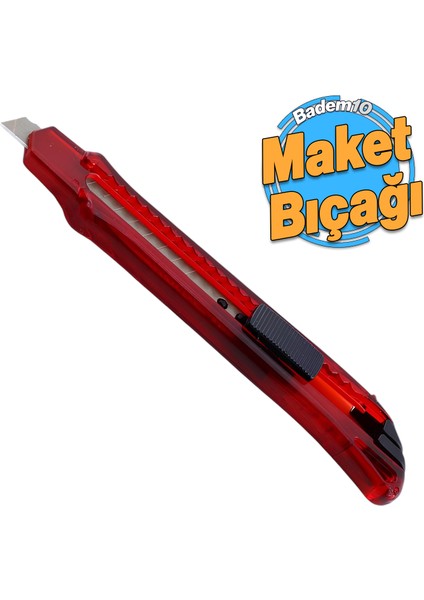Plastik Maket Bıçağı Kırtasiye Halı Bıçağı Bıçak 13 cm