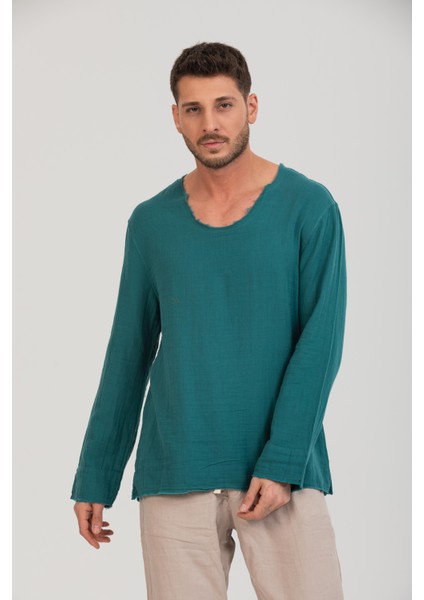 Erkek %100 Pamuk Rahat Kesim Uzun Kollu T-Shirt - Şık ve Modern Tasarım fiyatları