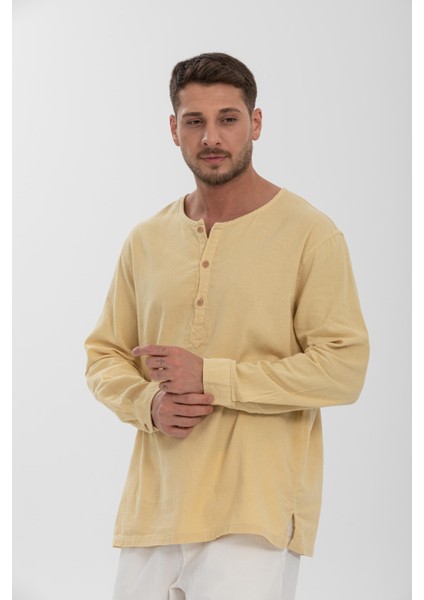 %100 Pamuk, Hakim Yaka Erkek Uzun Kollu Gömlek fiyatları