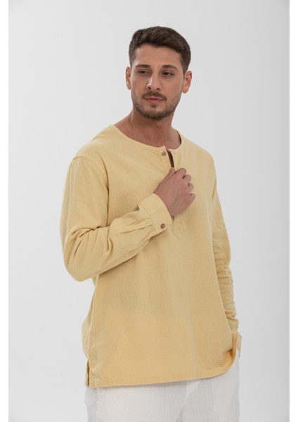 %100 Pamuk, Hakim Yaka Erkek Uzun Kollu Gömlek modelleri