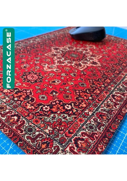 Halı Desenli Kaydırmaz Silikon Tabanlı Mat Mouse Pad 30X25CM Model 1 - FC998