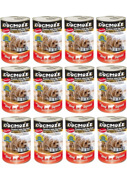 Starlet Premium Biftekli Köpek Konservesi 12 x 415 G