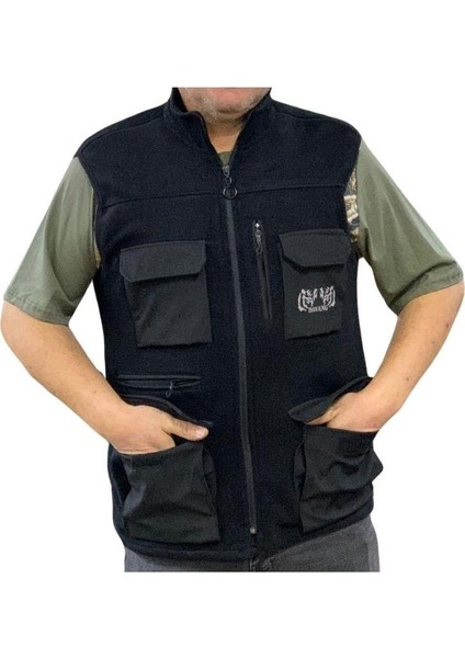 Çok Cepli Yelek Siyah