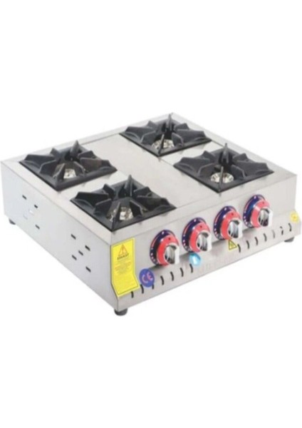 4 Lü Set Üstü Mini Ocak/doğalgazlı Gri / Tek Ebat
