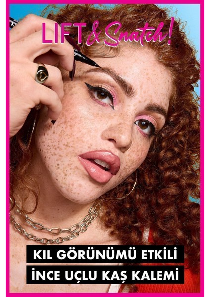 Kahverengi Kaş Kalemi 16 Saat Kalıcı Vegan Formül Uzun Süre Etkili