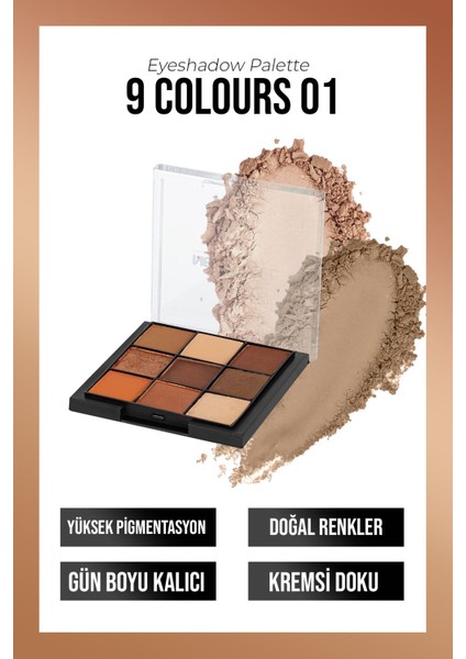 Eyeshadow Palette 9 Colours No 01.