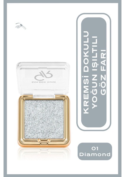 Glitter Glow Eyeshadow No:01 Diamond - Simli Işıltılı Göz Farı - 8691190549701