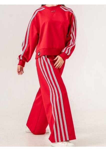 Kız Çocuk 3 Şeritli Oversize Bol Pantolon modelleri