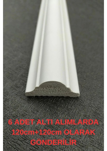 Dekoratif Boyanabilir Duvar Çıtası 4 cm Ahşap Malzeme ile 1 Adet