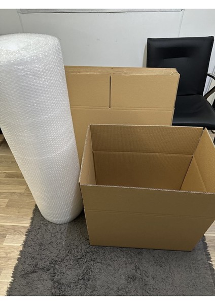 Kutu Boş Karton Koli 60X40X40 Büyük Boy 10 Lu Adet, Çift Oluklu Koli