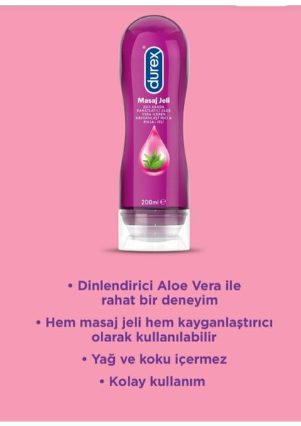 Aloveralı Masaj&kayganlaştırıcılı Jel+Uyarıcı Tahrik Edici Jel