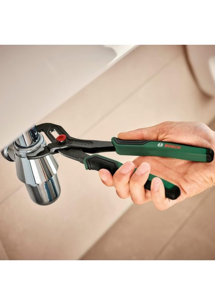 Boru Anahtarı - Ergonomik Tutamak, 46 mm Çene Açıklığı, Güçlü Kavrama, Fosfatlı Karbon Çelik, Almanya Üretimi indirimleri