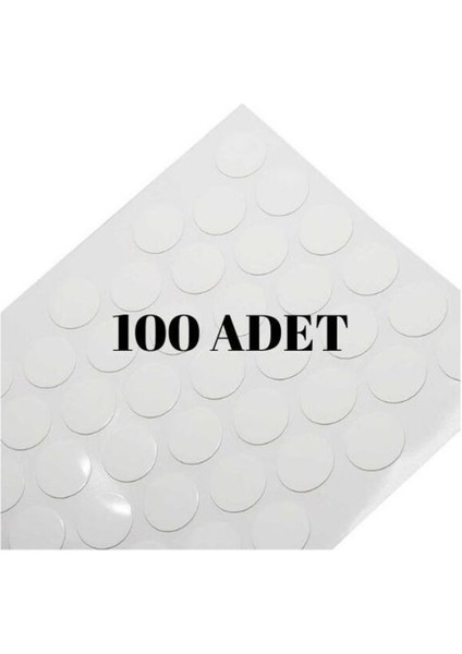 Yapışkanlı Vida Tapası Vida Kapatıcı 100 Adet