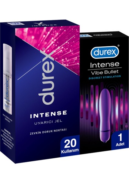 Intense Vibe Bullet Titreşimli Pilli Vibratör + Intense Uyarıcı Jel 10 Ml, Avantaj Paketi