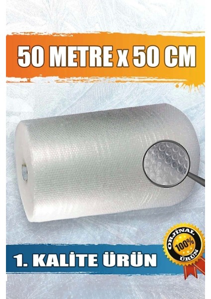 Balonlu Naylon Balonlu Poşet Patpat Havalı Naylon Pat Pat Ambalaj Pat Pat - 50 cm x 50 m fiyatları